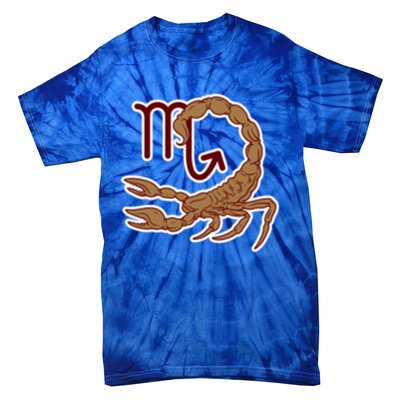 Scorpio Zodiac Sign Arachnid Scorpion Horoscope Funny Gift Tie-Dye T-Shirt