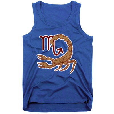 Scorpio Zodiac Sign Arachnid Scorpion Horoscope Funny Gift Tank Top