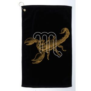 Scorpio Zodiac Sign And Birthday Scorpio Meaningful Gift Platinum Collection Golf Towel