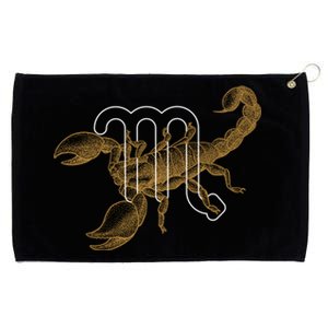 Scorpio Zodiac Sign And Birthday Scorpio Meaningful Gift Grommeted Golf Towel