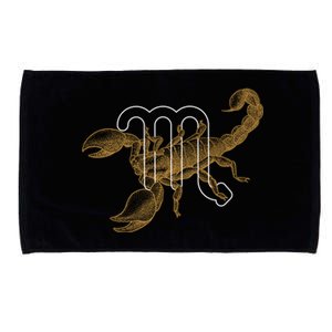 Scorpio Zodiac Sign And Birthday Scorpio Meaningful Gift Microfiber Hand Towel