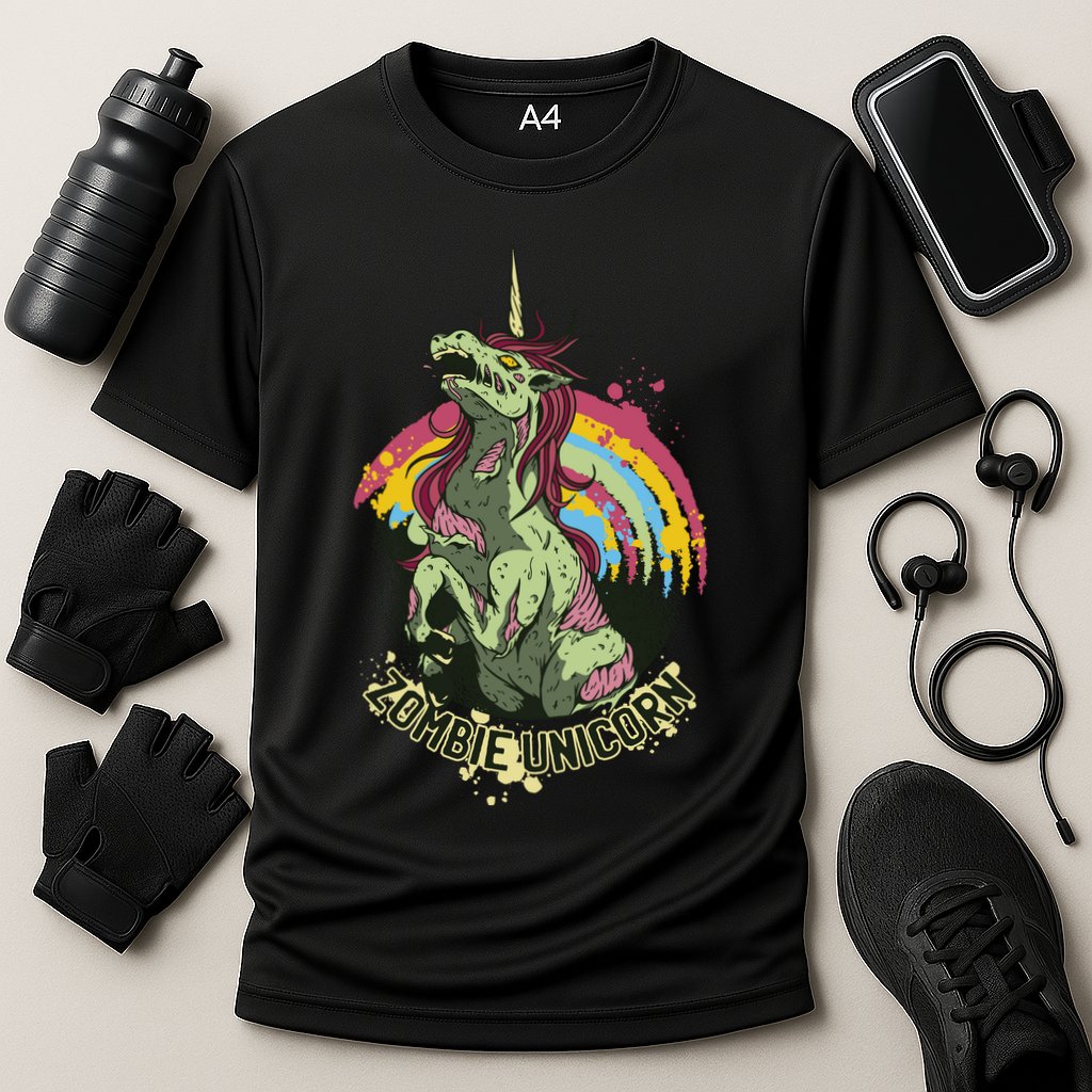 Scary Zombie Unicorn Performance Shirt