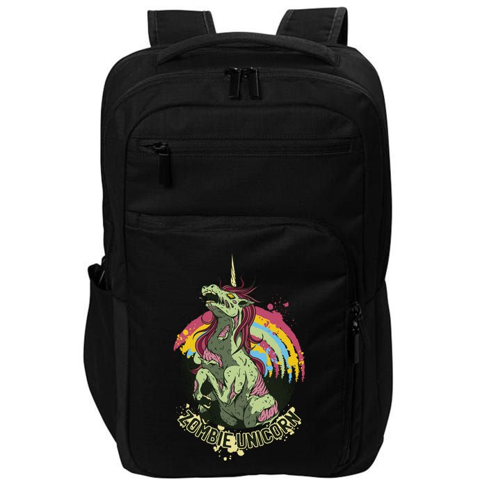Scary Zombie Unicorn Impact Tech Backpack