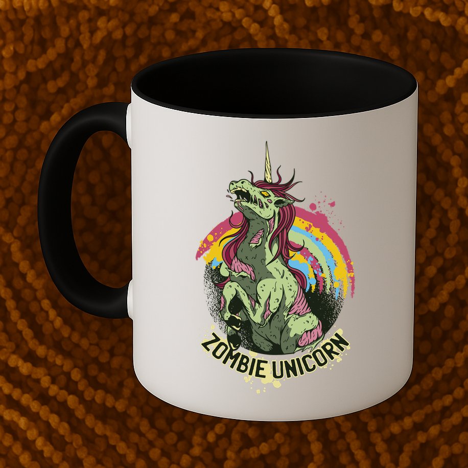 Scary Zombie Unicorn Mug