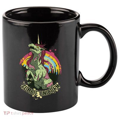 Scary Zombie Unicorn 11oz C Handle Ceramic Mug