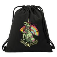 Scary Zombie Unicorn Drawstring Bag