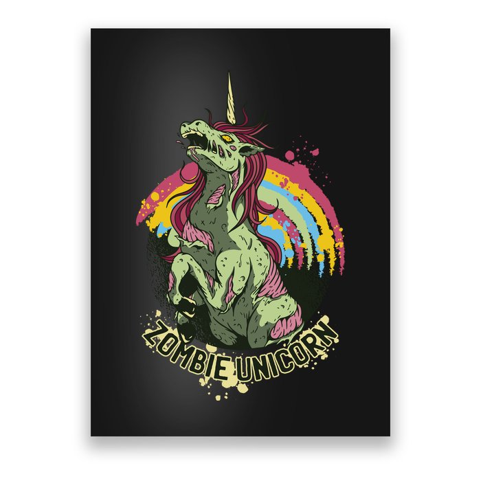 Scary Zombie Unicorn Poster