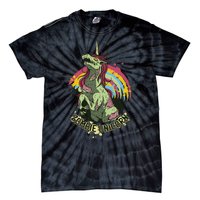 Scary Zombie Unicorn Tie-Dye T-Shirt