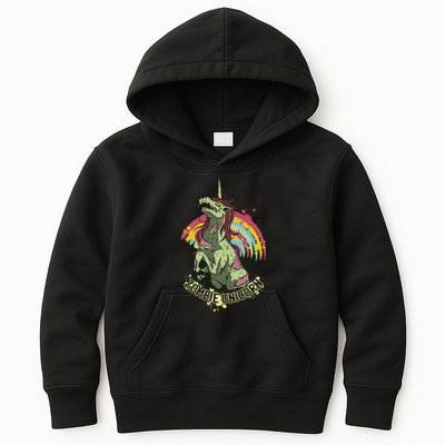 Scary Zombie Unicorn Kids Hoodie
