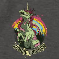 Scary Zombie Unicorn Vector Backpack