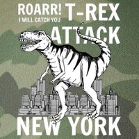 T-Rex Attacks New York Legacy Tie Dye Trucker Hat