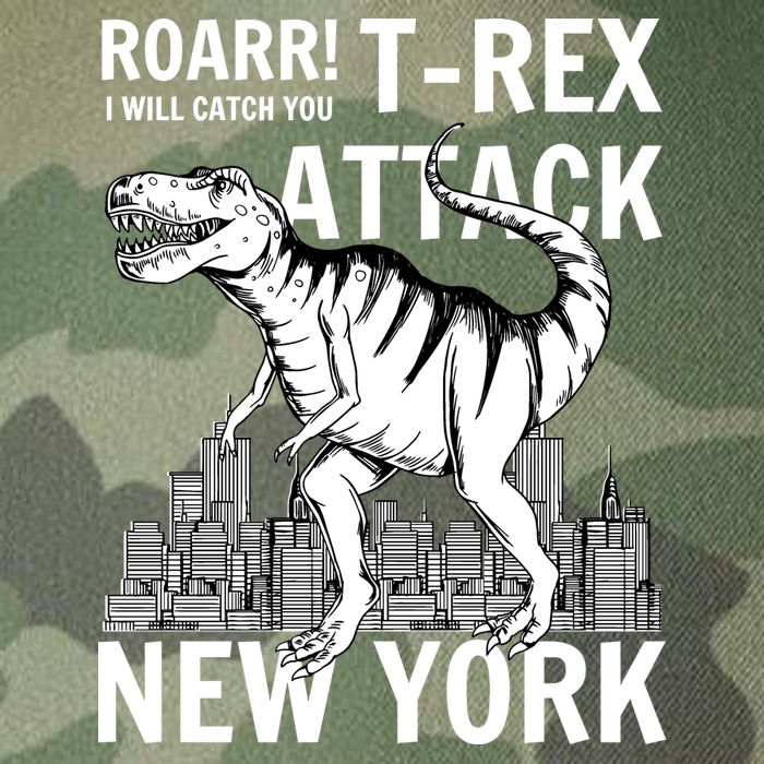 T-Rex Attacks New York Legacy Tie Dye Trucker Hat