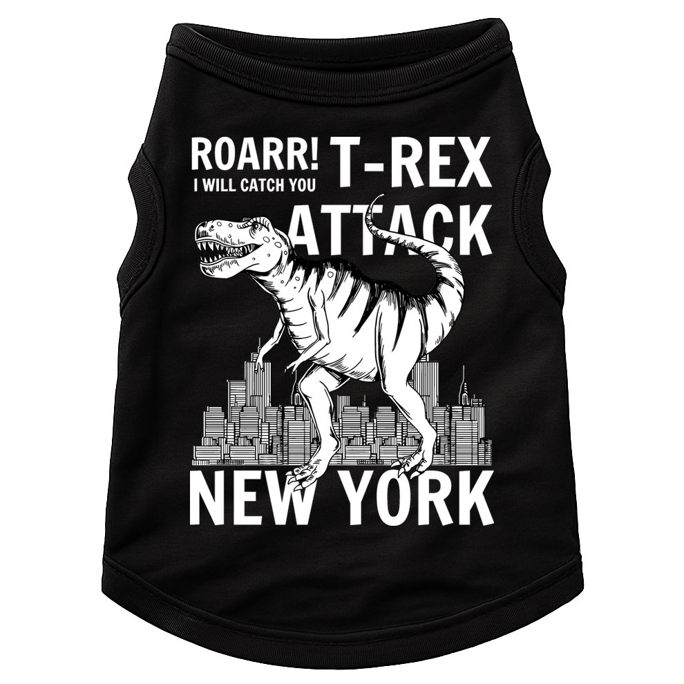 T-Rex Attacks New York Doggie Tank