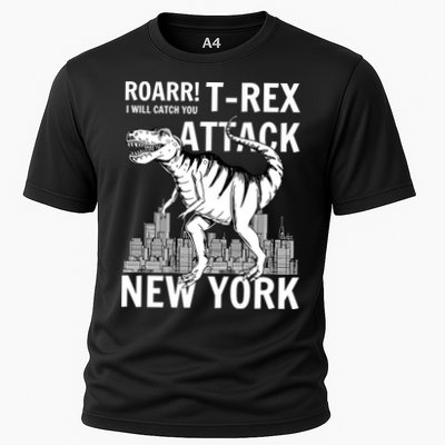 T-Rex Attacks New York Performance Shirt