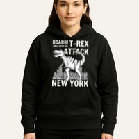 T-Rex Attacks New York Hoodie