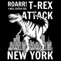T-Rex Attacks New York Hoodie