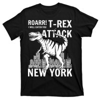 T-Rex Attacks New York T-Shirt