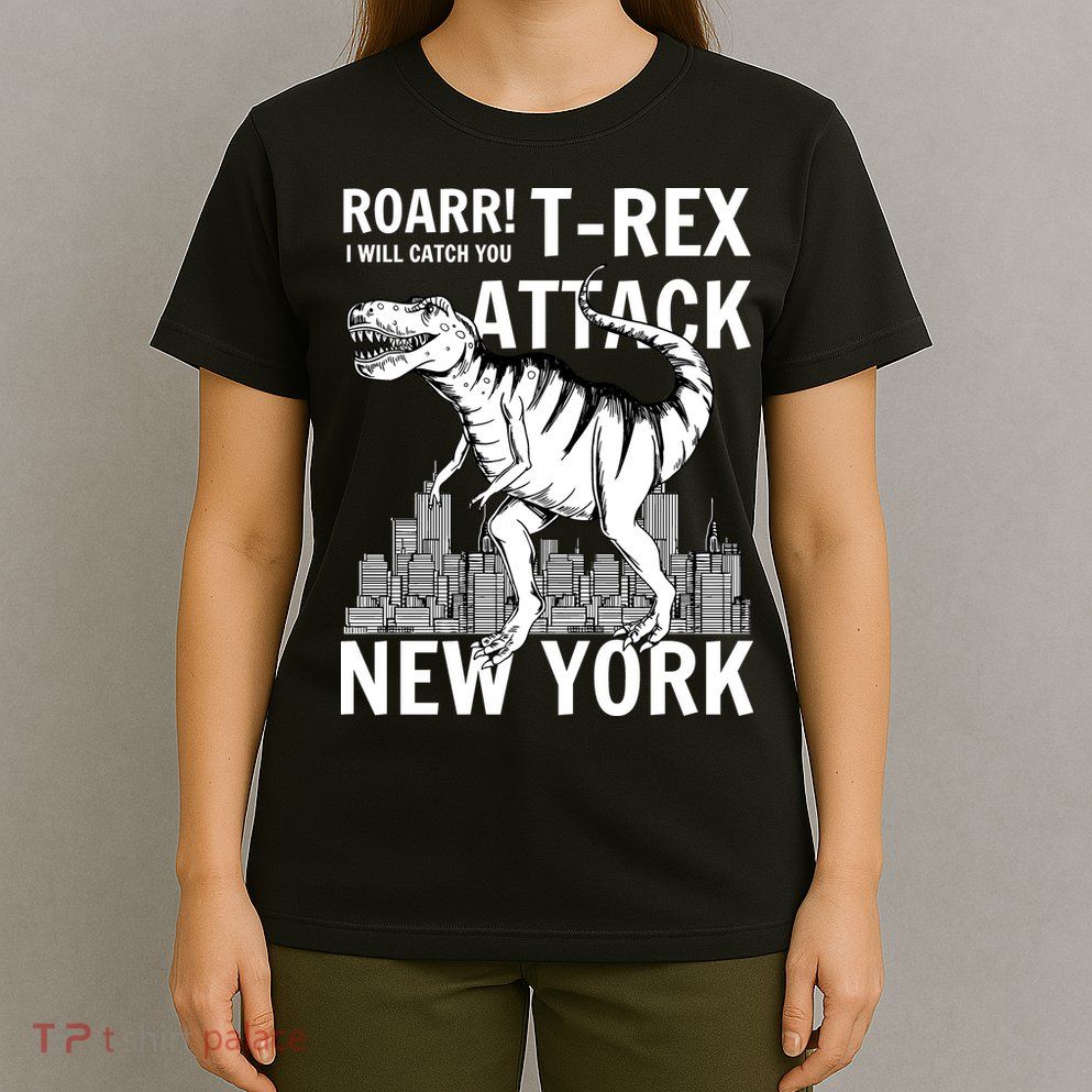 T-Rex Attacks New York T-Shirt