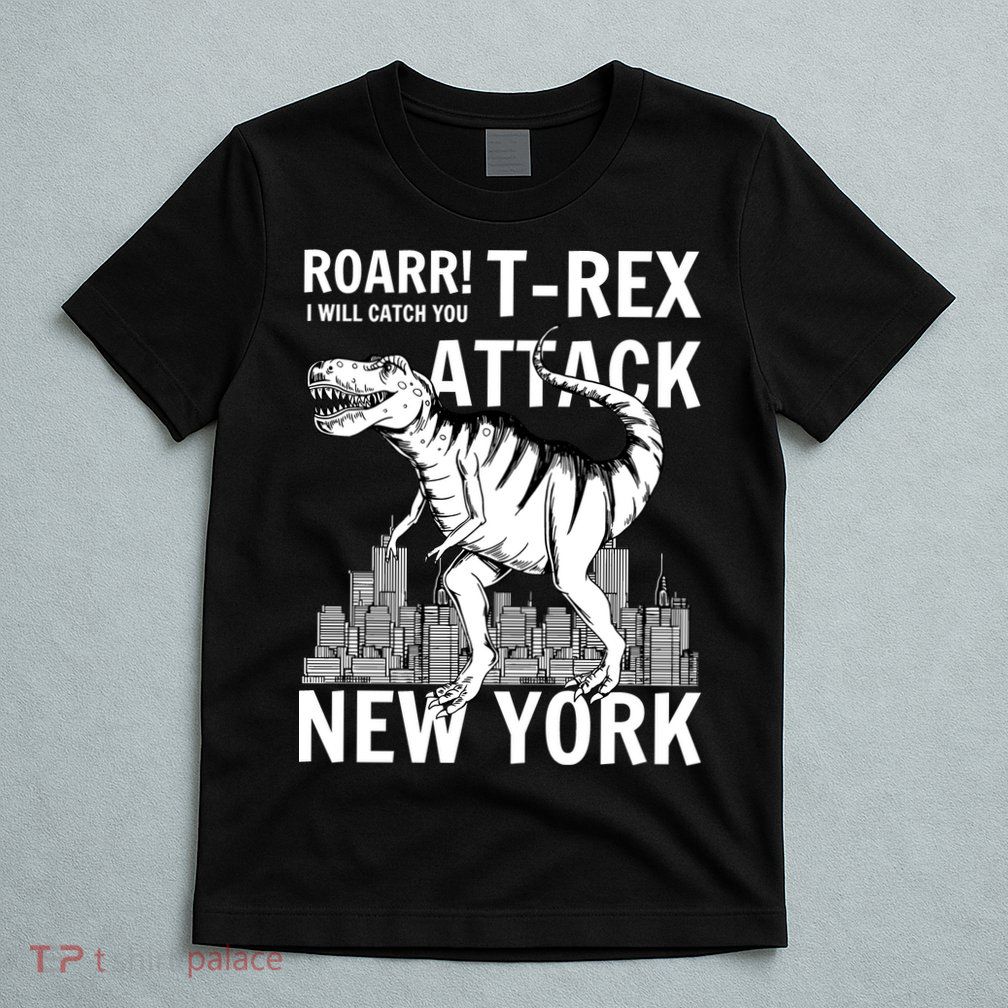 T-Rex Attacks New York T-Shirt