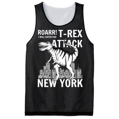 T-Rex Attacks New York Mesh Reversible Basketball Jersey Tank