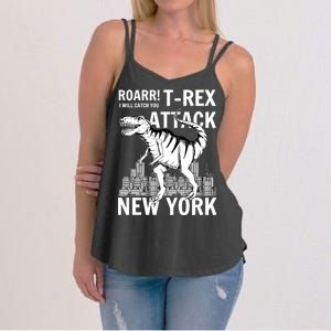 T-Rex Attacks New York Women's Strappy Tank