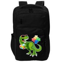 T-Rex Autism Awareness Puzzle Dinosaur  Impact Tech Backpack