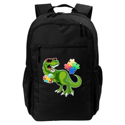 T-Rex Autism Awareness Puzzle Dinosaur  Backpack