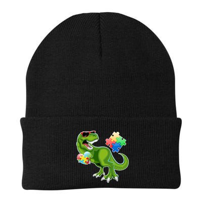 T-Rex Autism Awareness Puzzle Dinosaur  Beanie