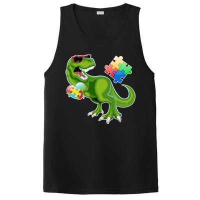 T-Rex Autism Awareness Puzzle Dinosaur  PosiCharge Competitor Tank