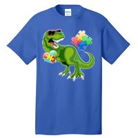 T-Rex Autism Awareness Puzzle Dinosaur  Tall T-Shirt