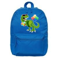 T-Rex Autism Awareness Puzzle Dinosaur  16 in Basic Backpack