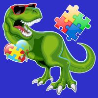 T-Rex Autism Awareness Puzzle Dinosaur  Mesh Reversible Basketball Jersey Tank