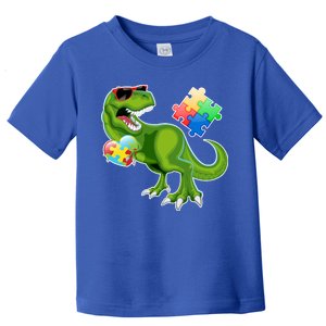 T-Rex Autism Awareness Puzzle Dinosaur  Toddler T-Shirt