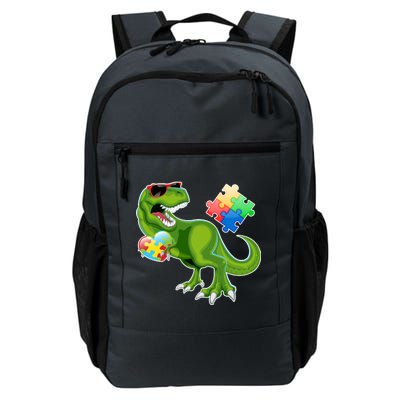 T-Rex Autism Awareness Puzzle Dinosaur  Daily Commute Backpack