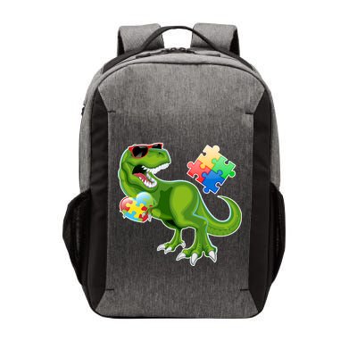 T-Rex Autism Awareness Puzzle Dinosaur  Vector Backpack
