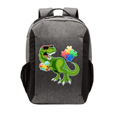 T-Rex Autism Awareness Puzzle Dinosaur  Vector Backpack