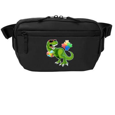 T-Rex Autism Awareness Puzzle Dinosaur  Crossbody Pack