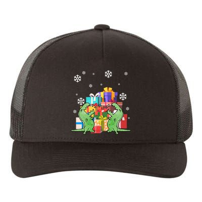 T-Rex Christmas Yupoong Adult 5-Panel Trucker Hat