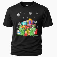 T-Rex Christmas Cooling Performance Crew T-Shirt