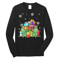 T-Rex Christmas Long Sleeve Shirt