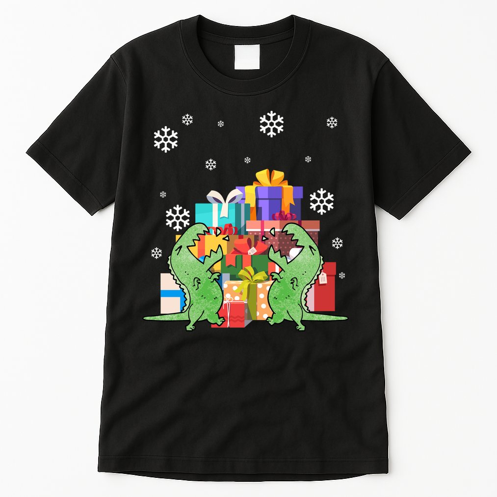 T-Rex Christmas Tall T-Shirt