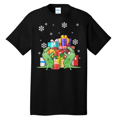 T-Rex Christmas Tall T-Shirt