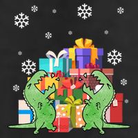 T-Rex Christmas Beanie