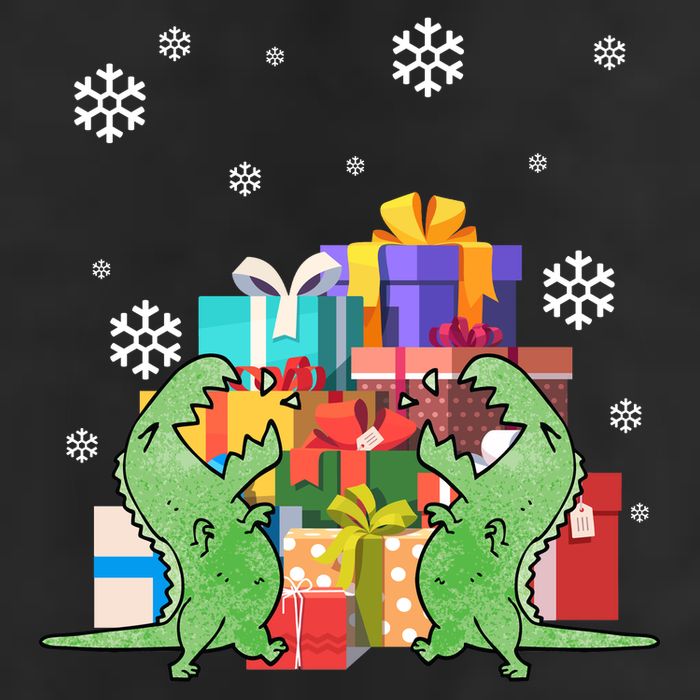 T-Rex Christmas Beanie