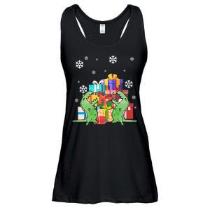 T-Rex Christmas Ladies Essential Flowy Tank