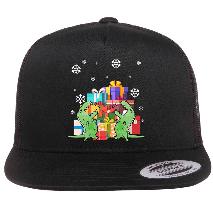 T-Rex Christmas Flatbill Hat