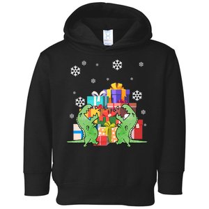 T-Rex Christmas Toddler Hoodie