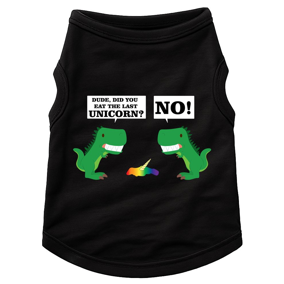 T-Rex Did You Eat The Last Unicorn Doggie Tank