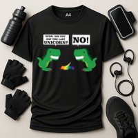 T-Rex Did You Eat The Last Unicorn Cooling Performance Crew T-Shirt