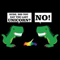 T-Rex Did You Eat The Last Unicorn Apron